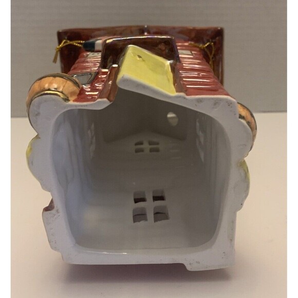 Vintage general store Tea Light House With Wind Chimes by Spooliques. - Picture 6 of 8